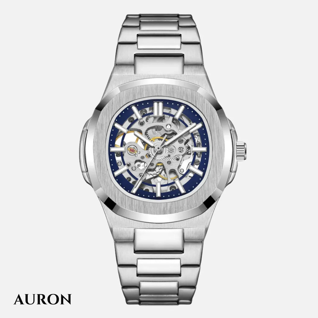 Skeleton Automatic Watch for Men – Silver